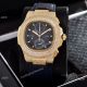 Japan Grade Patek Philippe Nautilus Diamonds Watches Yellow Gold Gray Gradient Dial (3)_th.jpg